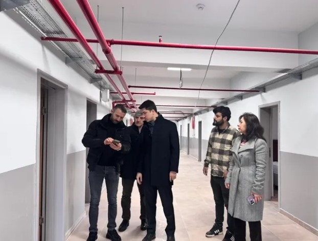 Bilecik Pazaryeri'nde KYK Kız Öğrenci Yurdu'nda Güçlendirme Çalışmaları Başladı