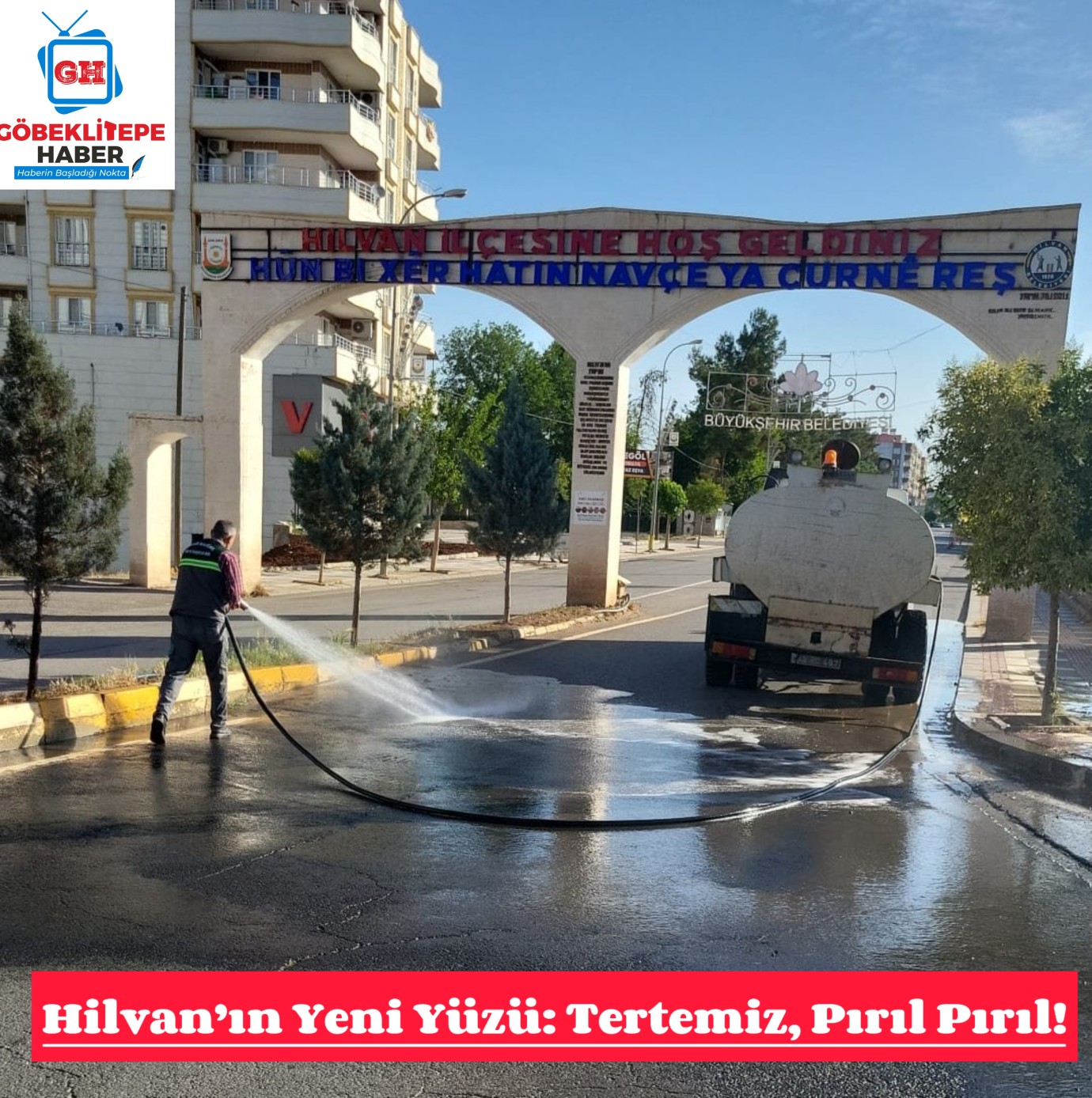 Hilvan Işıldıyor! Temizlik Ekipleri 7/24 Sahada