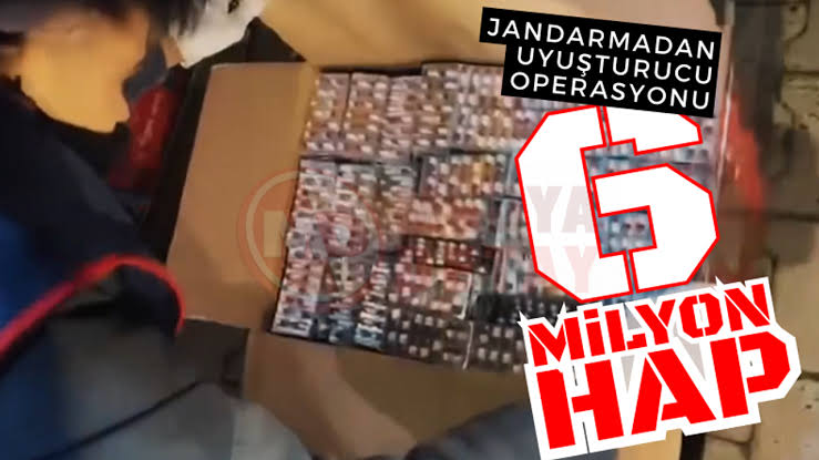 23 ilde dev operasyon: 6 milyon hap ele geçirildi
