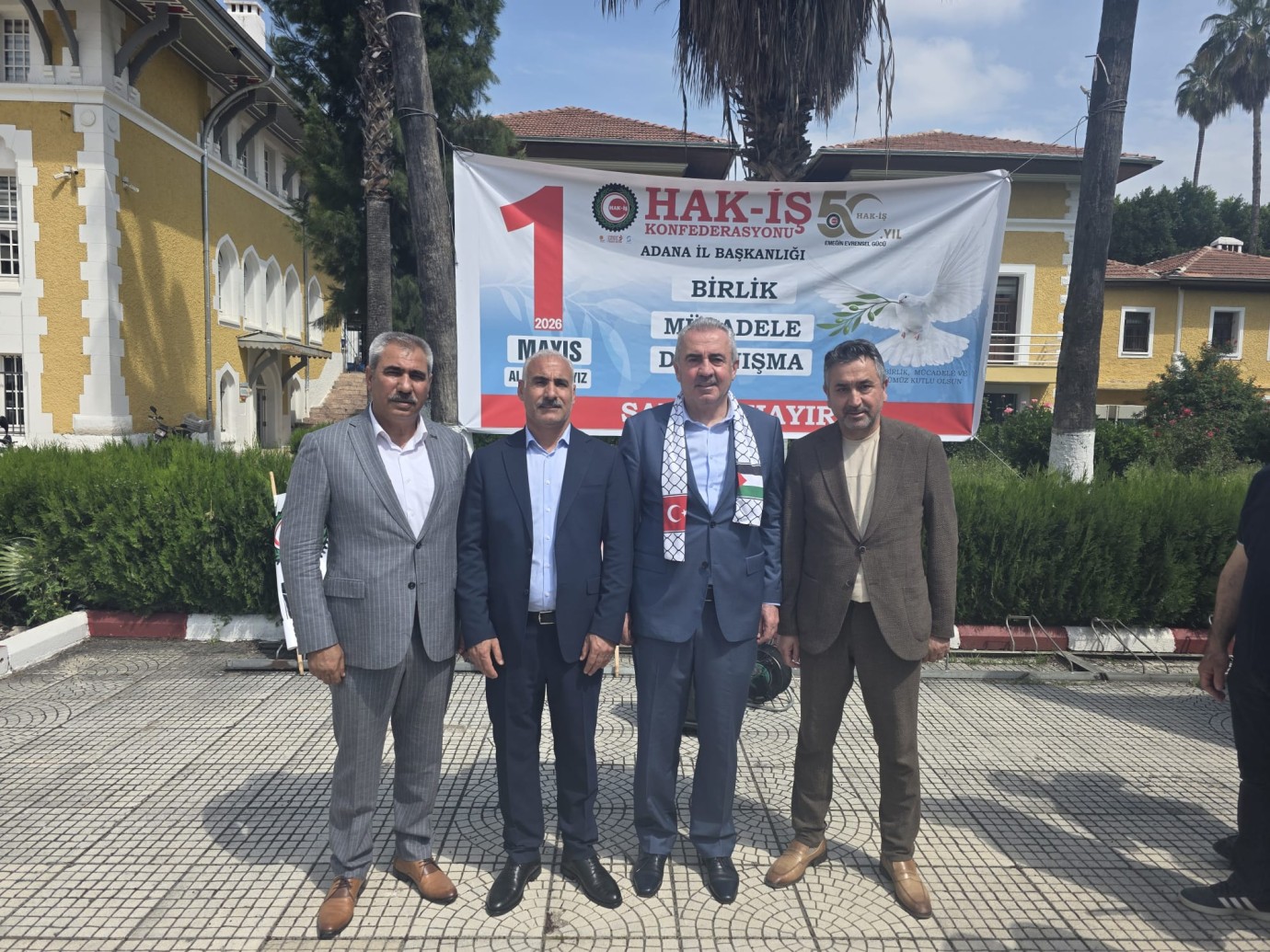HAK-İŞ Şanlıurfa İl Başkanı Eyyüpoğlu'ndan  Adana'da 1 Mayıs etkinliklerine destek