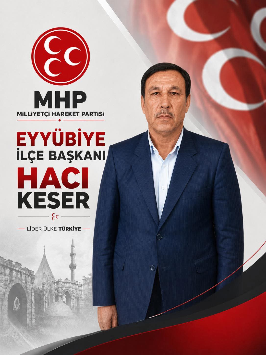 MHP Eyyübiye İlçe Başkanlığı'na Hacı Keser Atandı