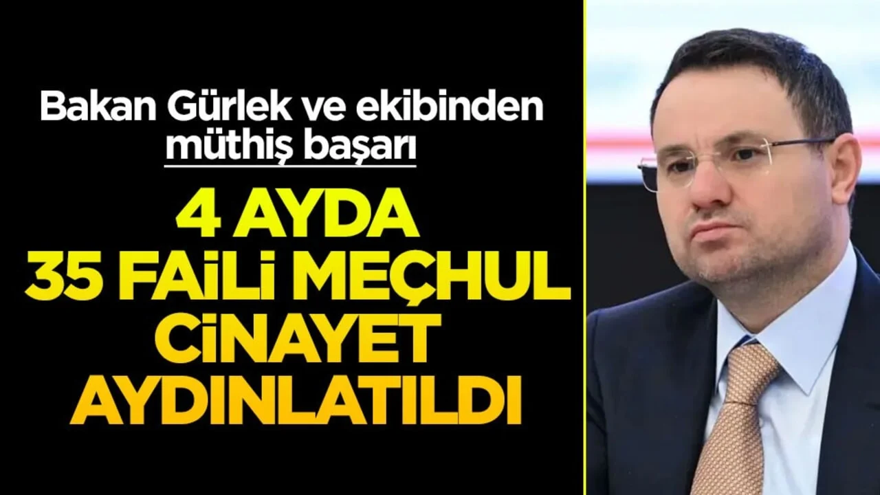 4 ayda 35 faili meçhul cinayet aydınlatıldı