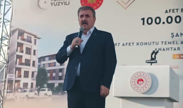 Urfa'da konuşan Destici: Depremin zorluklarını birlikte saracağız