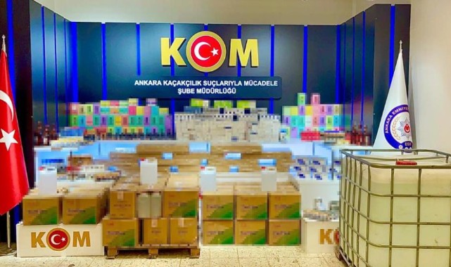 Başkent'te çok sayıda kaçak ürün ele geçirildi