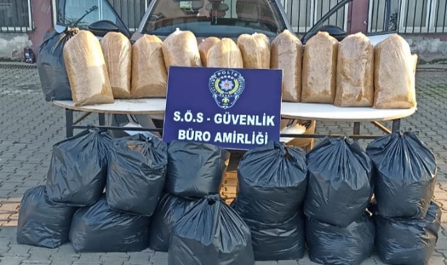 Hilvan'da 250 kilo kıyılmış tütün yakalandı...