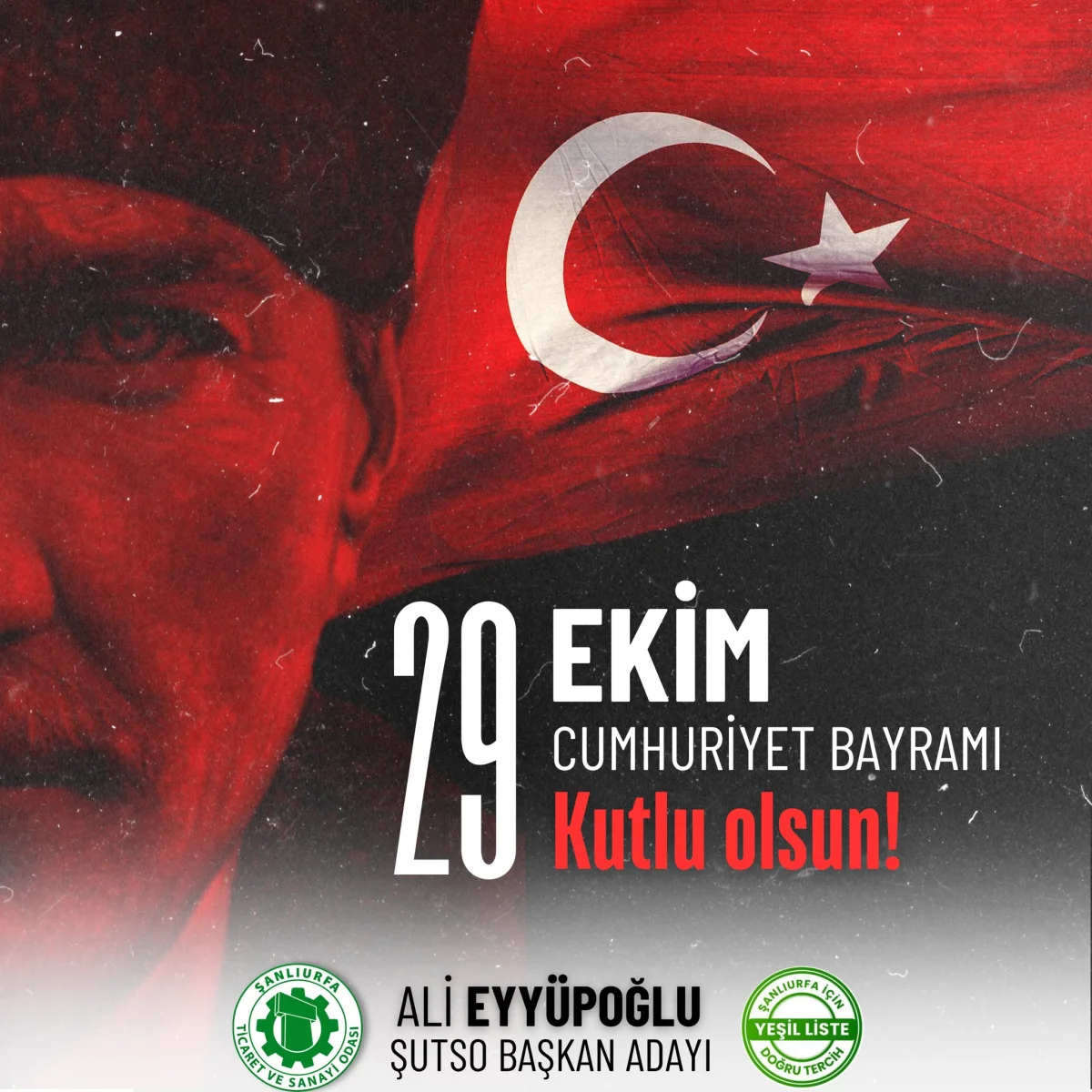ŞUTSO Başkan Adayı Ali Eyyüpoğlu’ndan 29 Ekim Cumhuriyet Bayramı Mesajı