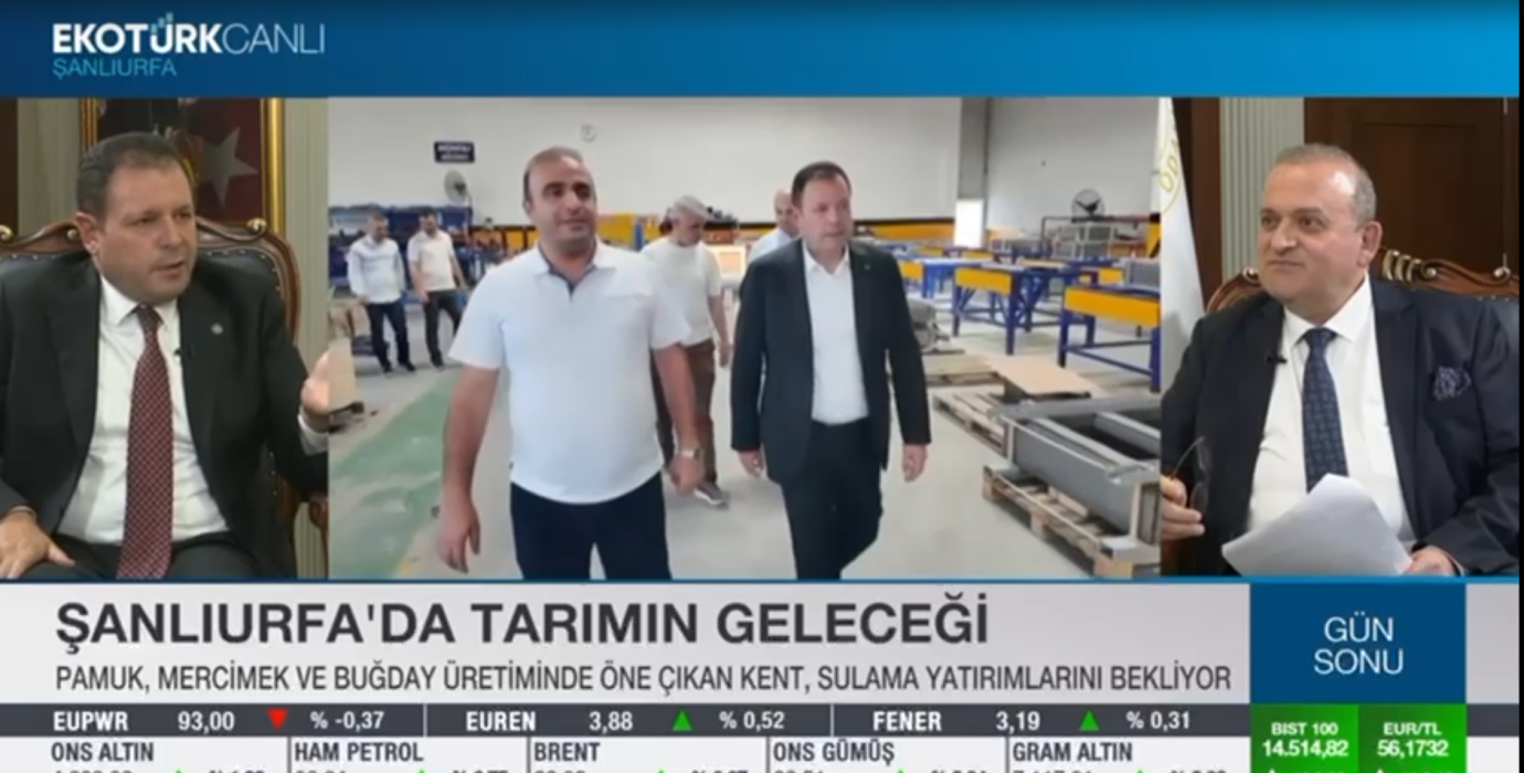ŞUTSO Başkanı Mehmet Yetim'den EKOTÜRK TV'de Şanlıurfa Turizmi Vurgusu: 